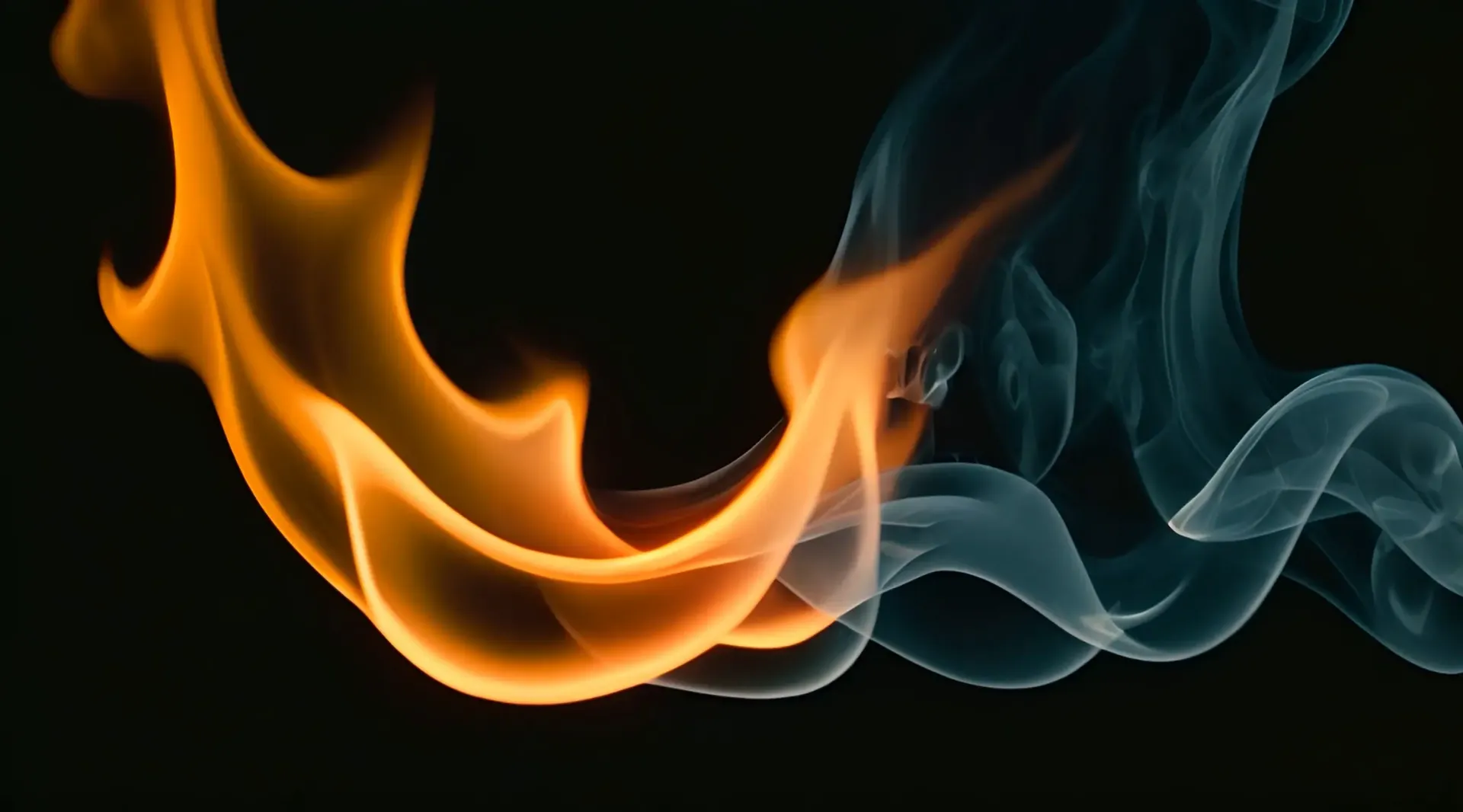 Fiery Whirls Meets Cool Smoke Dynamic Video Clip
